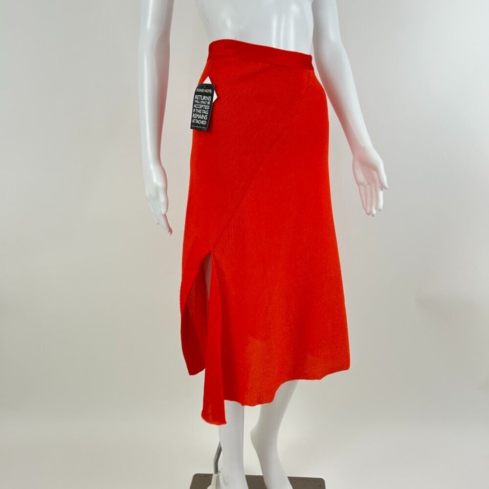 Victoria Beckham Orange Skirt